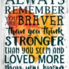 Always-remember-you-are-braver-sign
