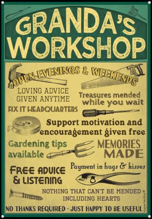 grandas-Workshop-metal sign
