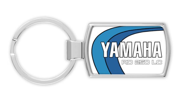 2-blues-250-Yamaha-LC-tank-decal-front-only-Metal-Keyring