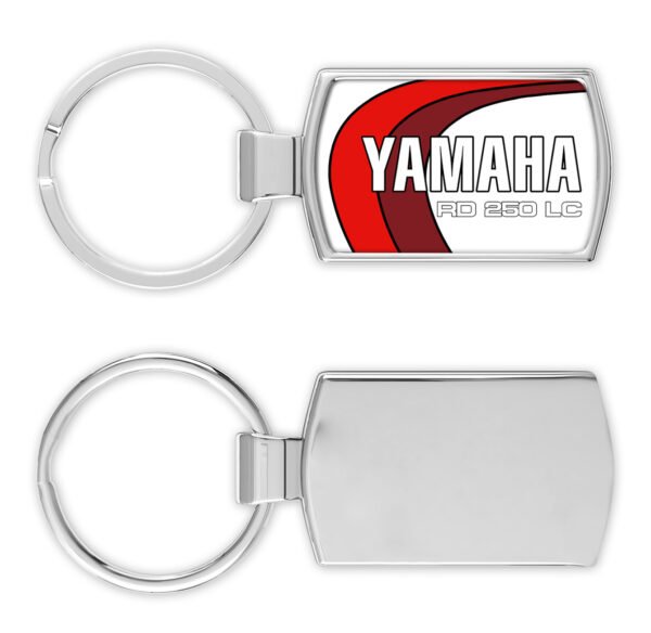 2-reds-250-Yamaha-LC-tank-decal-front-and-back-Metal-Keyring