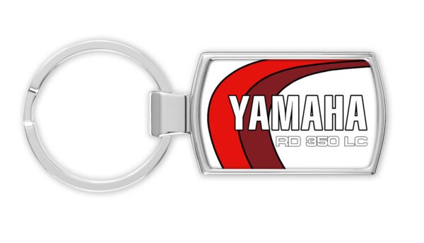 2-reds-350-Yamaha-LC-tank-decal-front-only-Metal-Keyring
