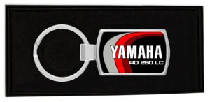 3-stripe-black-Yamaha-LC-tank-decal-Boxed-Metal-Keyring