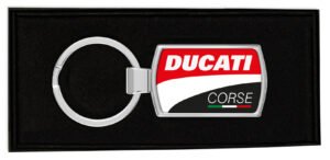 Ducati-Corse-keyring-Boxed-Metal-keychain