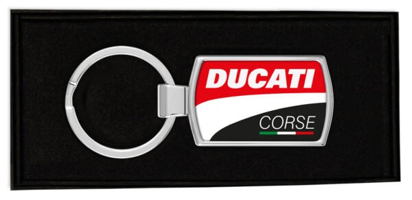 Ducati-Corse-keyring-Boxed-Metal-keychain