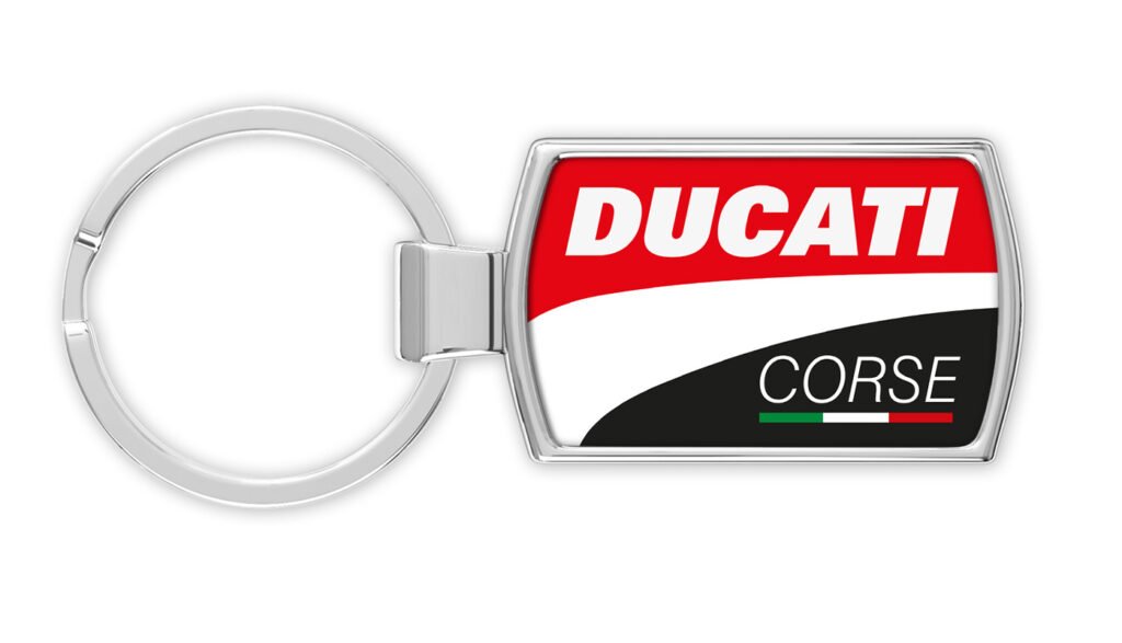 Ducati-Corse-keyring-front-only-Metal-keychain