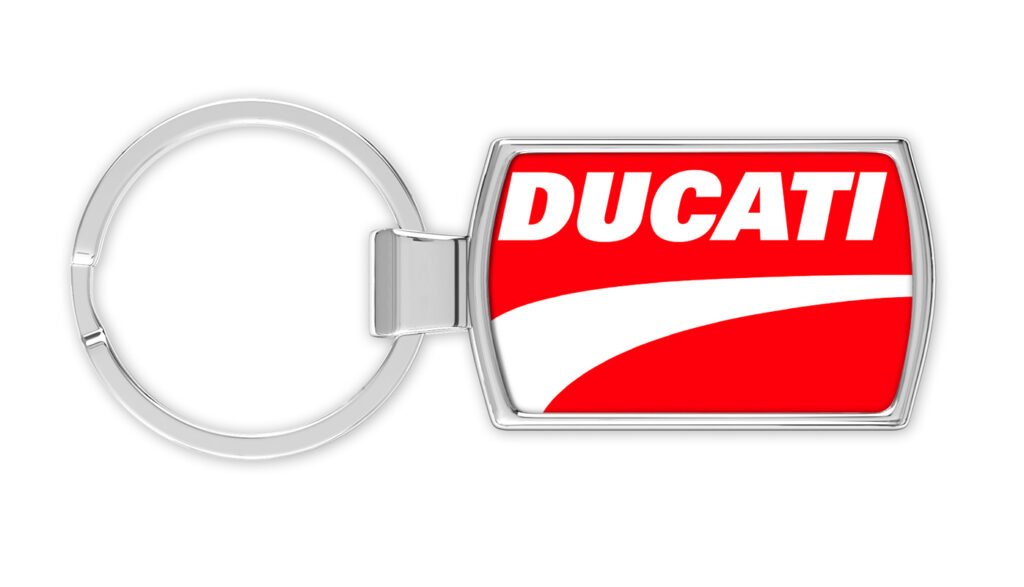 Ducati-logo-keyring-front-only-Metal-keychain