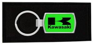 Kawasaki-logo-keyring-boxed-Metal-keychain-ver2