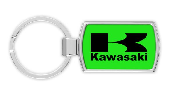 Kawasaki Logo Motorbike Keyring - Premium Quality Metal Keychain - Supplied in Gift Box - Perfect Motorbike Accessory