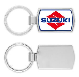 Suzuki-Logo-front-and-back-Metal-RectangleKeyring