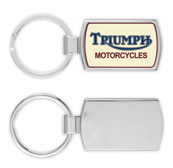 Triumph-Retro-Logo-and-back-Metal-RectangleKeyring-v2