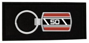 Yamaha-FS1-E-Side-Panel-Brown-50-Speedblock-Boxed-Metal-RectangleKeyring