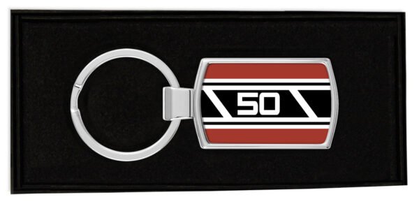 Yamaha-FS1-E-Side-Panel-Brown-50-Speedblock-Boxed-Metal-RectangleKeyring