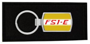 Yamaha-FS1-E-Side-Panel-Gold-Boxed-Metal-RectangleKeyring