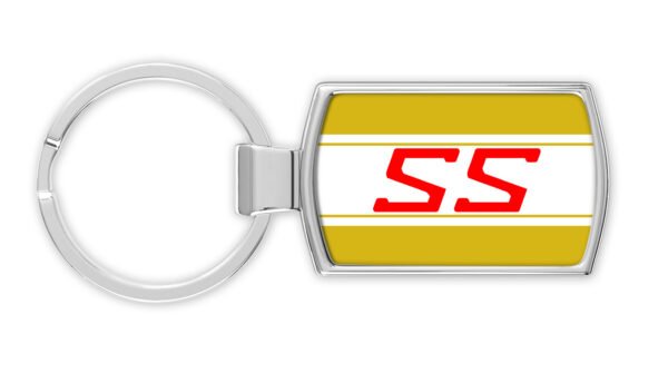 Yamaha-FS1-E-Side-Panel-SS-Gold-front-only-Metal-RectangleKeyring