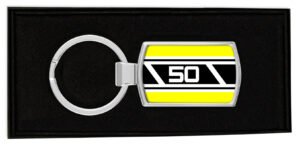 Yamaha-FS1-E-Side-Panel-Yellow-50-Speedblock-Boxed-Metal-RectangleKeyring