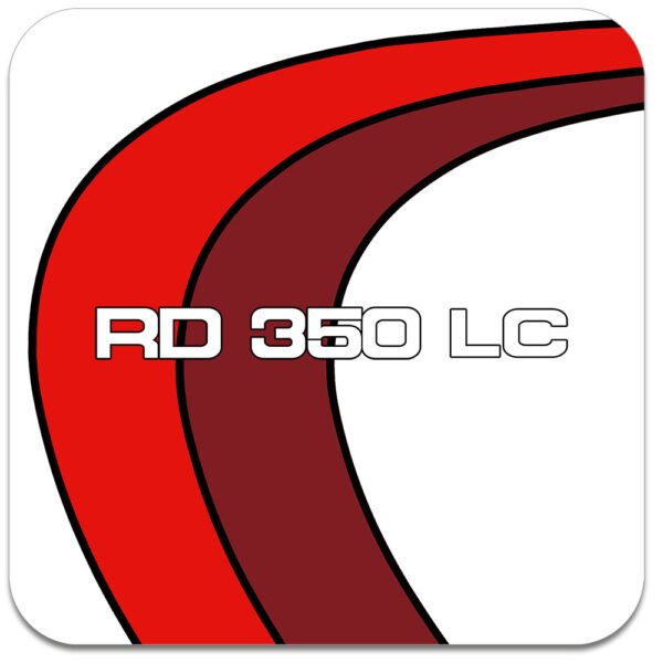 Yamaha RD LC Drinks Coasters - RD250LC & RD350LC Motorcycle Garage Accessory - 5 Colours - Quality Print - Image 4