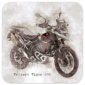 Triumph-Tiger-900-Rally-Ash-Grey-Orange-Art-coaster