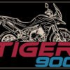triumph tiger 900 motorcycle wall sign