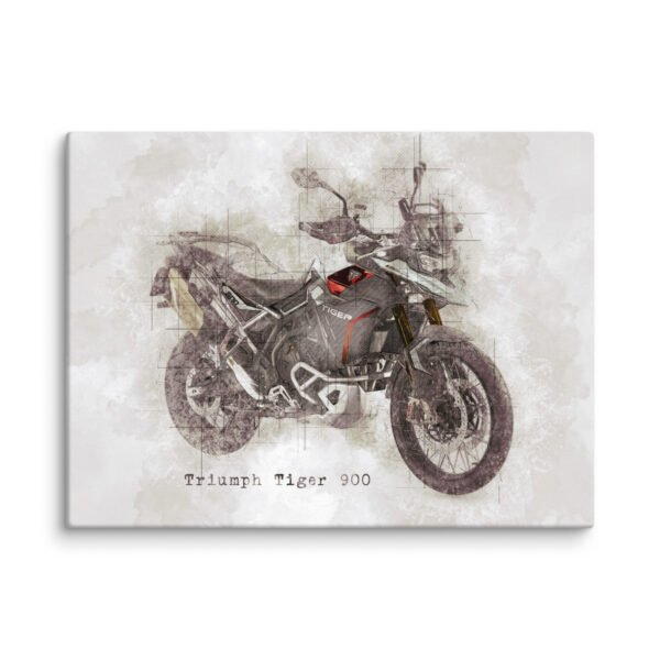 Triumph Tiger Ash Grey 900 Rally and Rally Pro Canvas - 5 Sizes - Quality Motorbike Wall Art