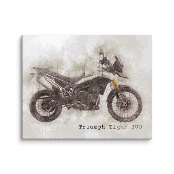 Triumph Tiger White 900 Rally and Rally Pro Canvas - 5 Sizes - Quality Motorbike Wall Art - Image 5