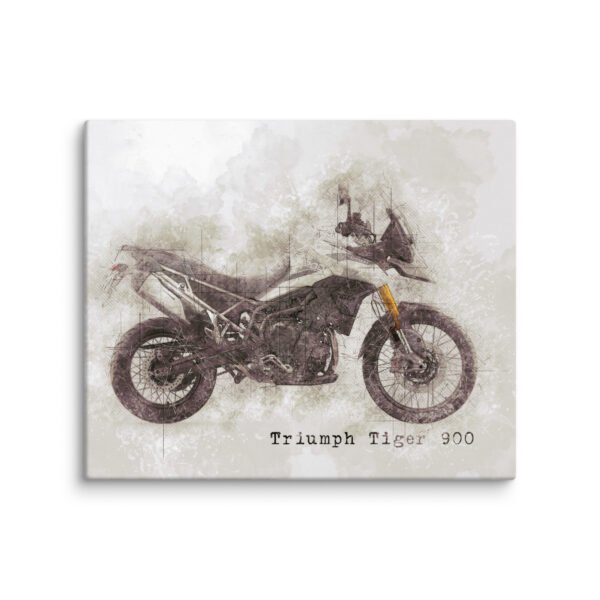 Triumph Tiger White 900 Rally and Rally Pro Canvas - 5 Sizes - Quality Motorbike Wall Art - Image 2
