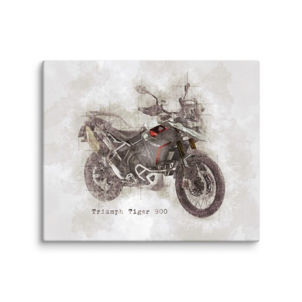 Triumph Tiger Ash Grey 900 Rally and Rally Pro Canvas - 5 Sizes - Quality Motorbike Wall Art - Image 2