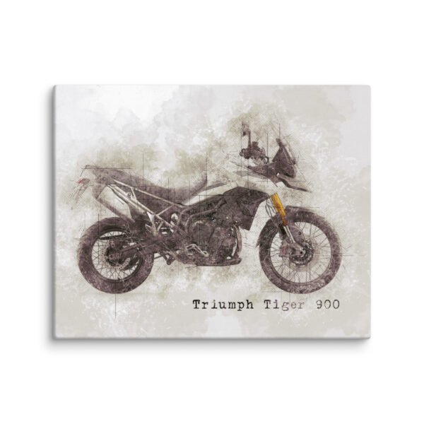 Triumph Tiger White 900 Rally and Rally Pro Canvas - 5 Sizes - Quality Motorbike Wall Art - Image 4