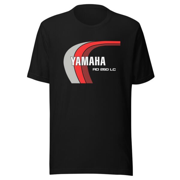 RD250LC Red Silver Logo T-Shirt - All Sizes - Good Quality Black Motorcycle Tee