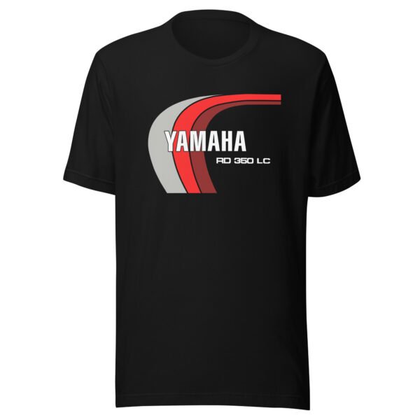 RD350LC Red Silver Logo T-Shirt - All Sizes - Good Quality Black Motorcycle Tee