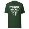 triumph tiger 900 tee shirt in various colours. triumph triangle logo on front of shirt