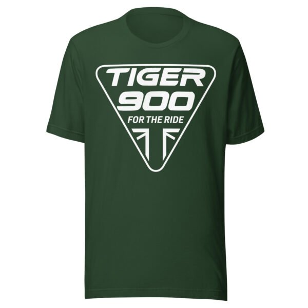 triumph tiger 900 tee shirt in various colours. triumph triangle logo on front of shirt