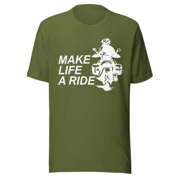 Make Life A Ride T-Shirt - Various Colours - All Sizes - Good Quality Adventure Bike Tee - Image 9