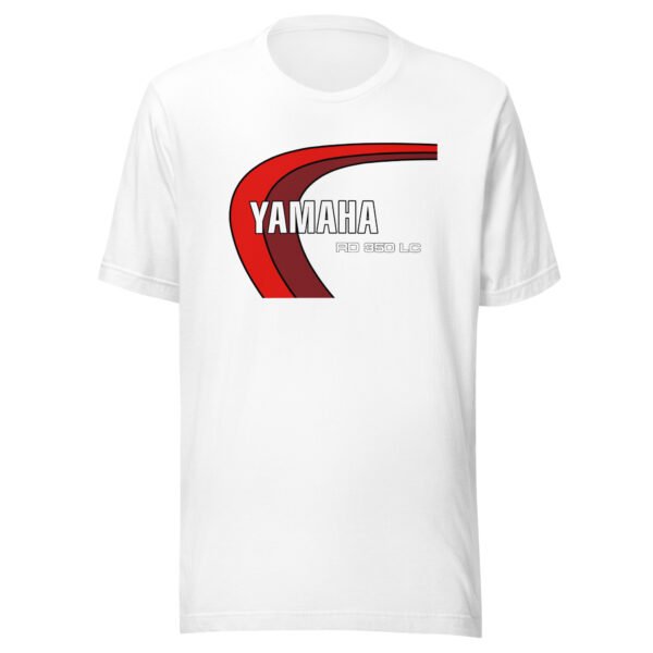 RD350LC Red Logo T-Shirt - All Sizes - Good Quality White Motorcycle Tee