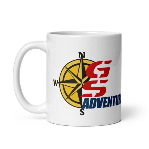 BMW GS Adventure Compass Mug - 2 Sizes - Ceramic With Gloss Finish - Good Quality ADV Bike Mug - Image 2