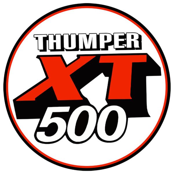 Yamaha XT500 Logo Sign round aluminium classic motorcycle sign