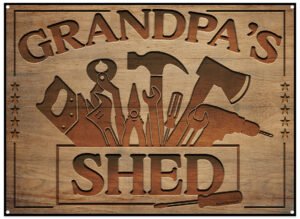 Grandpas-Shed-name-and-tools-engraved-in-wood-effect