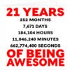 21-Years-Awesome-Days-Hours-Minutes-birthday-card