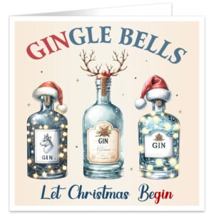 GINgle-Bells-Let-Christmas-beGIN-gin lover funny christmas card