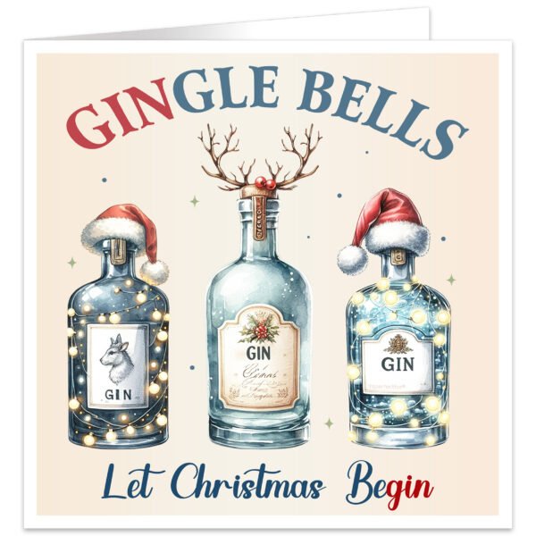 GINgle-Bells-Let-Christmas-beGIN-gin lover funny christmas card