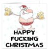 Happy-fucking-Christmas-santa-2-beers-square-card