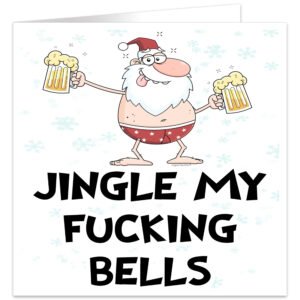 Jingle-my-fucking-bells-santa-2-beers-christmas-card