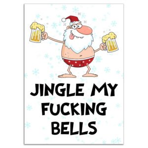 Jingle-my-fucking-bells-santa-2-beers-christmas-card