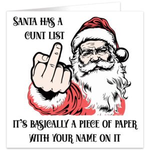 Santa-has-a-cnt-list-christmas-card
