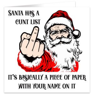Santa-has-a-cnt-list-christmas-card-std-ad