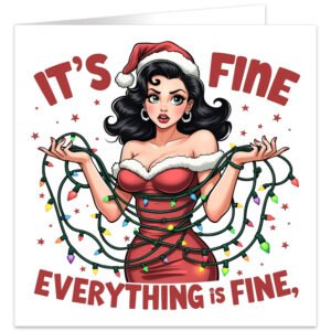 Christmas-Card-Chaos-Pin-Up-Pop-Art