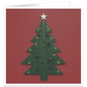 Computer-Circuit-Board-Christmas-Tree-Card