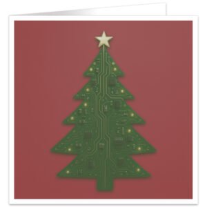 Computer-Circuit-Board-Christmas-Tree-Card