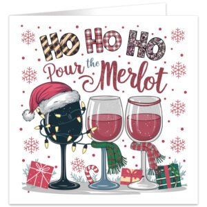 HO-HO-HO-Pour-the-Merlot-christmas card card