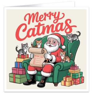 Merry-Catmas-Santa-Chair-cats-christmas-card