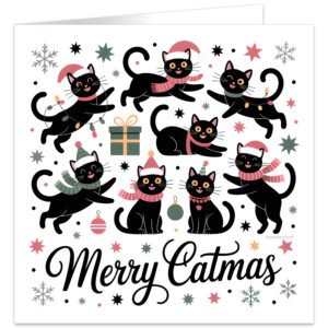 Merry-Catmas-black-cats-square-cat-lovers-christmas-card
